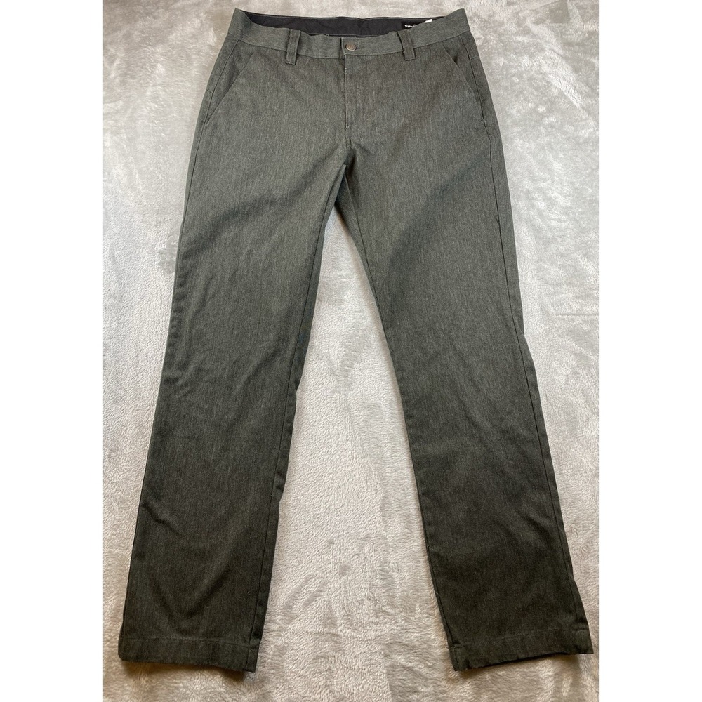 Volcom VMONTY Modern Fit Pants Men's Size 33 Stretch Material Olive Green